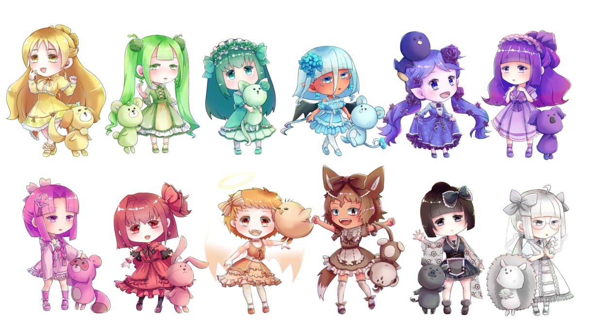 かわいい！カッコいい！人物イラスト描きます 用途は自由！イラスト内容による追加料金ありません！ イメージ5