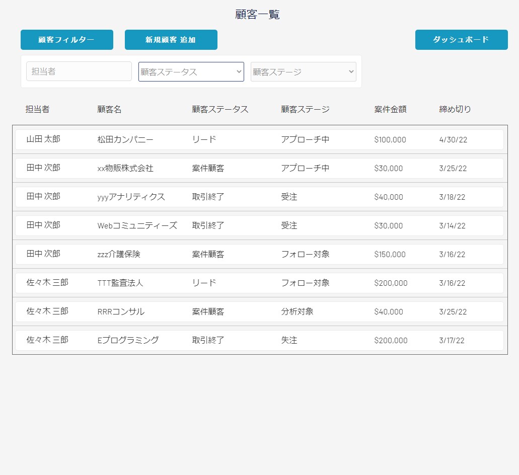 顧客管理／営業活動を強化する為のアプリを提供します あなたの活動に合わせた顧客管理システムを！ イメージ1