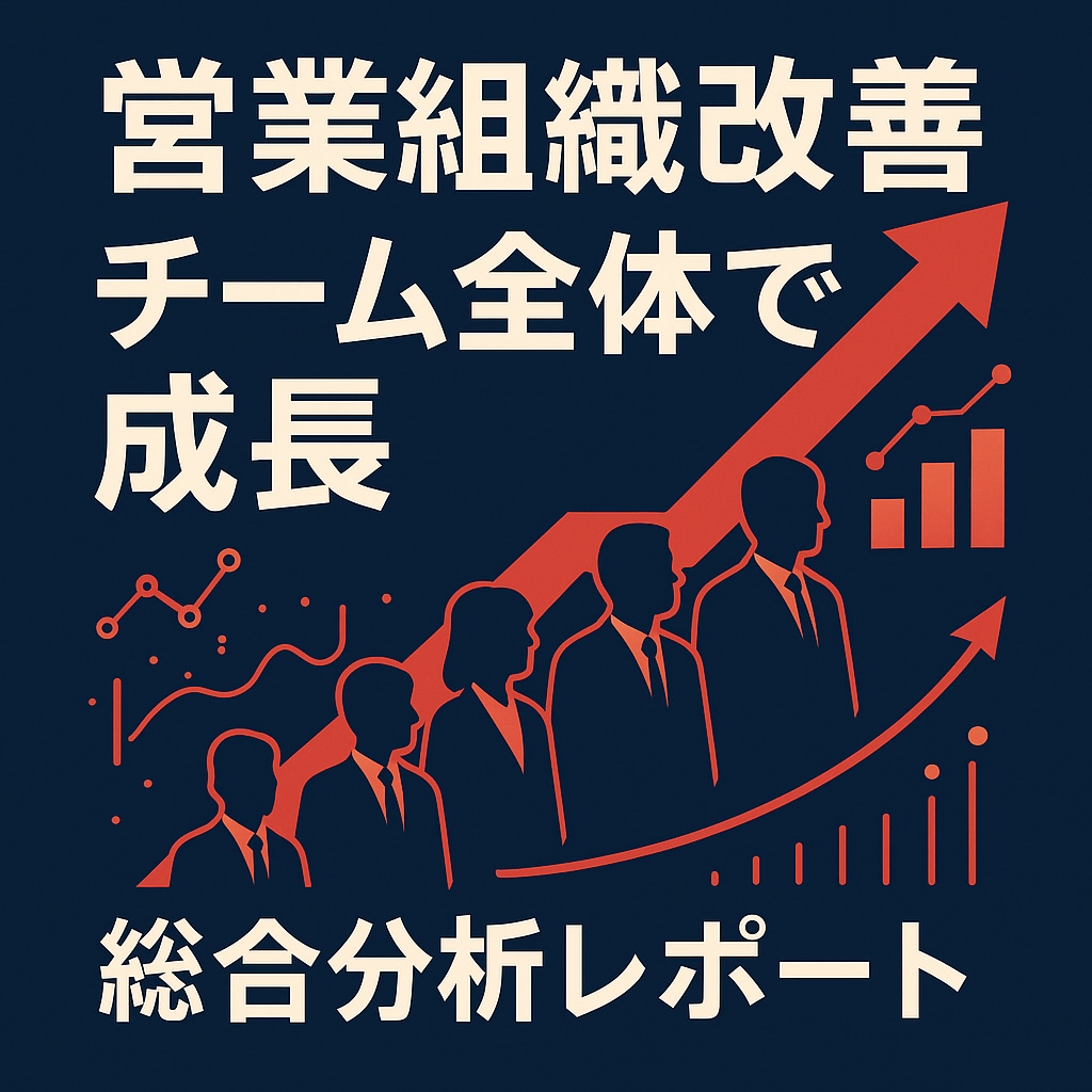 営業チーム総合分析 | 成約率向上の戦略立案します 営業チーム全体の商談を分析し成績上位者と下位者の違いを明確化 イメージ1