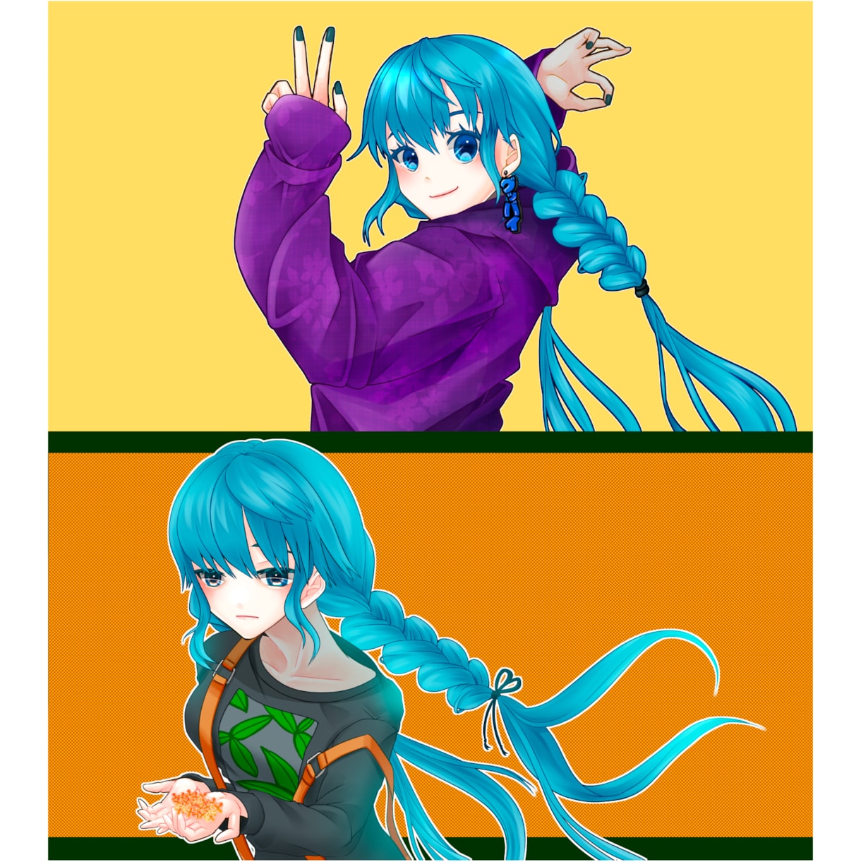 歌ってみた・MVイラスト・一枚絵描きます シンプルで鮮やかなイラストはいかがですか？ イメージ2
