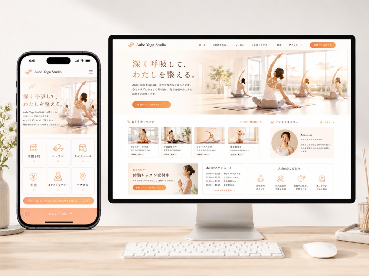 来店・予約につながる店舗HPを制作します 価格比較されず「ここがいい」と選ばれる店舗HP イメージ4