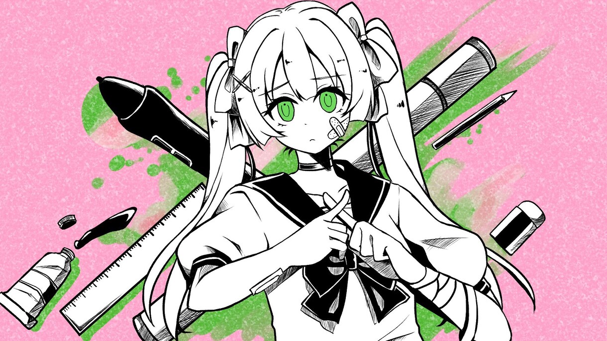 動画サムネイル向けイラスト描きます 歌ってみた、オリジナル曲、ゲーム実況などに！ イメージ2