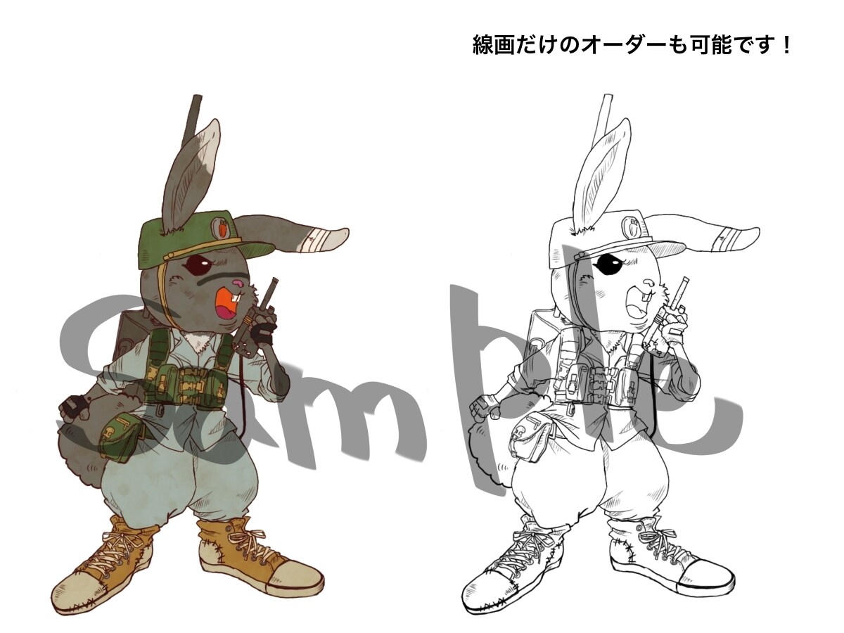 動物や人のキャラクターデザインやイラストを描きます SPF風やちょっと悪い雰囲気のアイコン、キャラクターなど。 イメージ6
