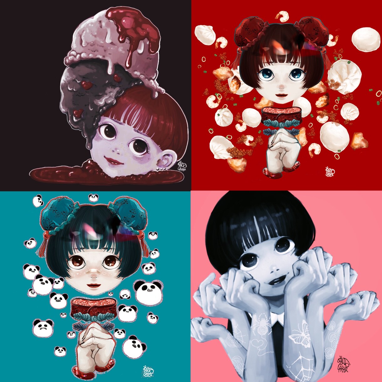 胸ギュンな絵描きます デフォルメ＋オリジナルのセットでアイコンをお描きします！ イメージ2