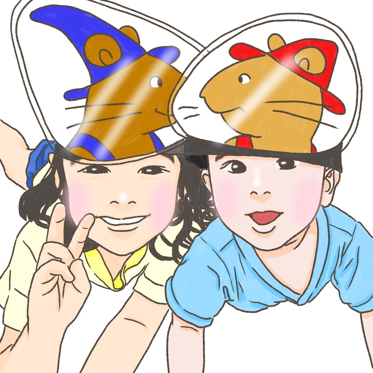 最短即日！SNS、プレゼントなどのイラスト描きます 思い出の一枚をイラストに★可愛い似顔絵イラストを描きます！ イメージ4