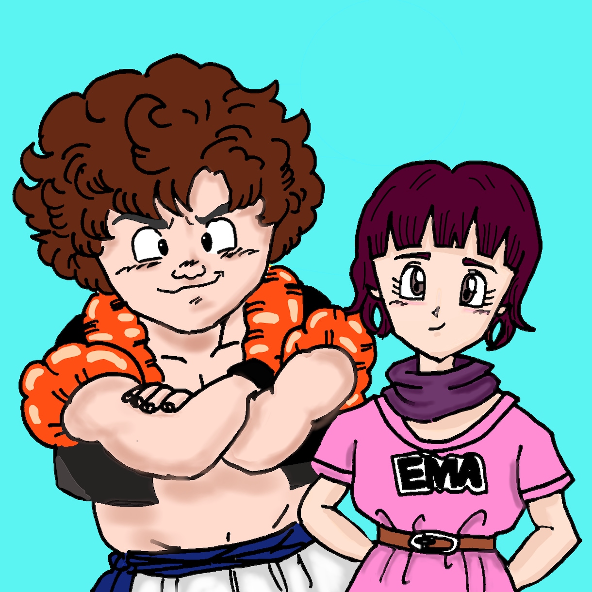 ドラゴンボール風のタッチで似顔絵描きます SNSのアイコンにしていただくことで目立つこと間違いなし！ イメージ2