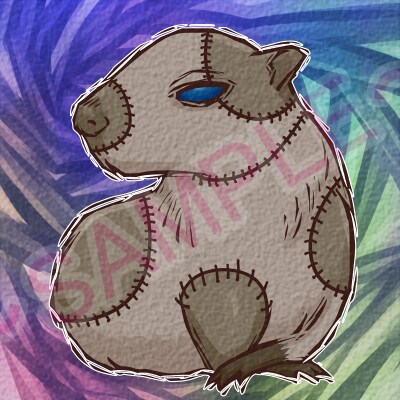 少し変わった画風のアイコン作ります 版画のような少し独特のアイコンです。 イメージ7