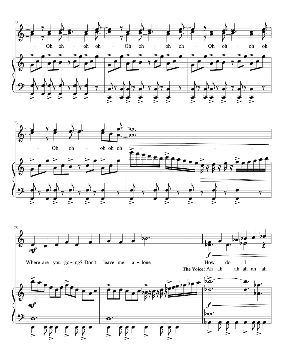 耳コピ代行！正確な楽譜作成いたします 音大卒/絶対音感/洋楽(60s~80s)/映画音楽/ポップス イメージ4