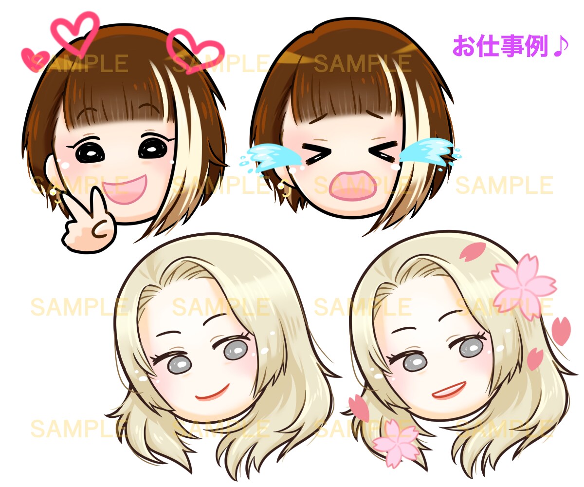 アイコンや動画に使えるはっきりしたイラスト描きます SNSに！名刺に！動画に！いろいろ使えるデフォルメイラスト◎ イメージ9