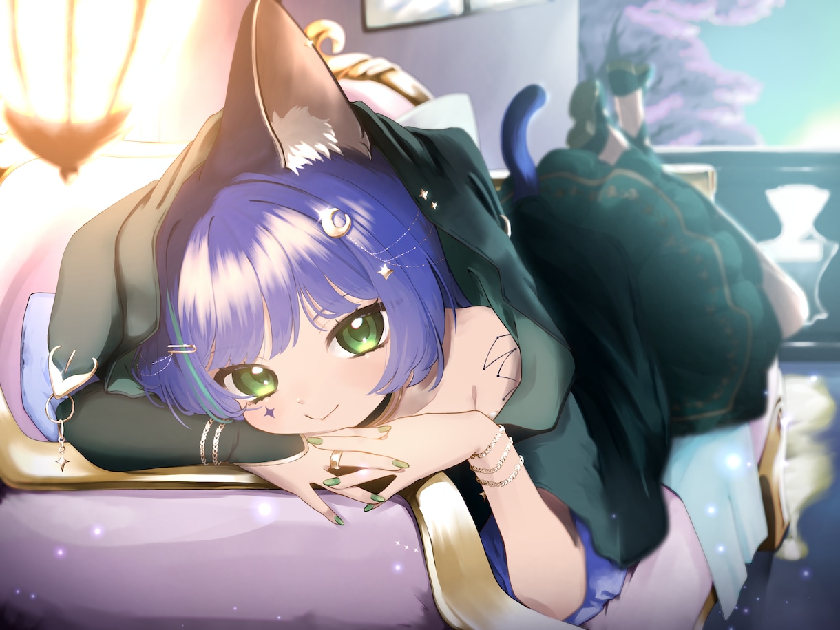 女の子のイラスト作成します 目を惹く可愛い女の子お描きます꒰՞ ܸ. .ܸ՞꒱ イメージ2