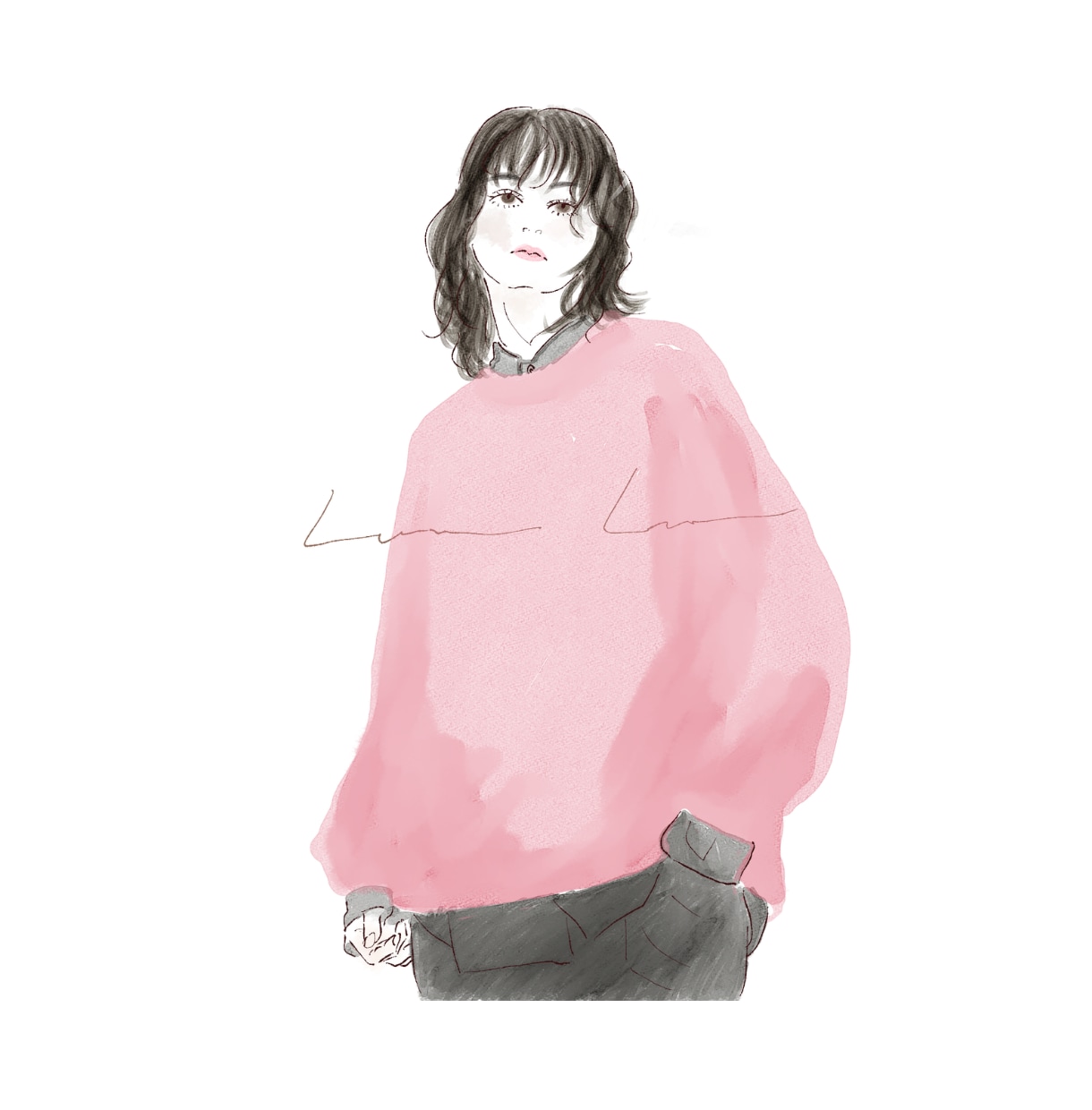 アンニュイで抜け感のあるイラスト描きます 商用OK/女性向き/オシャレデザイン向け イメージ7