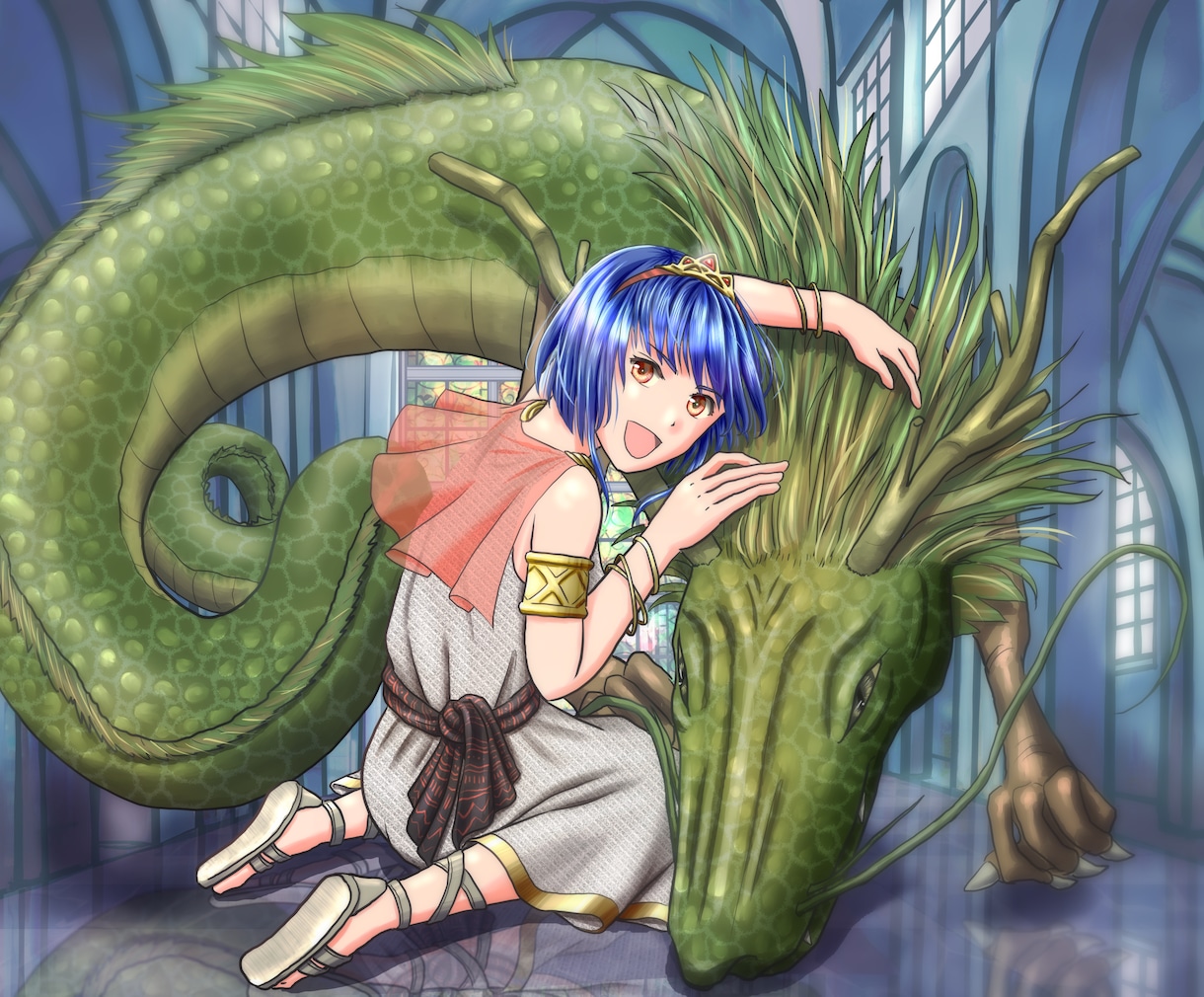 一枚絵イラストをなんでも描きます 商用利用も可です。人、動物、背景なんでも描きます。 イメージ1