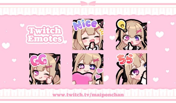 Twitch・YouTubeスタンプを制作します 各種スタンプバッジも対応！複数依頼OK！ イメージ2