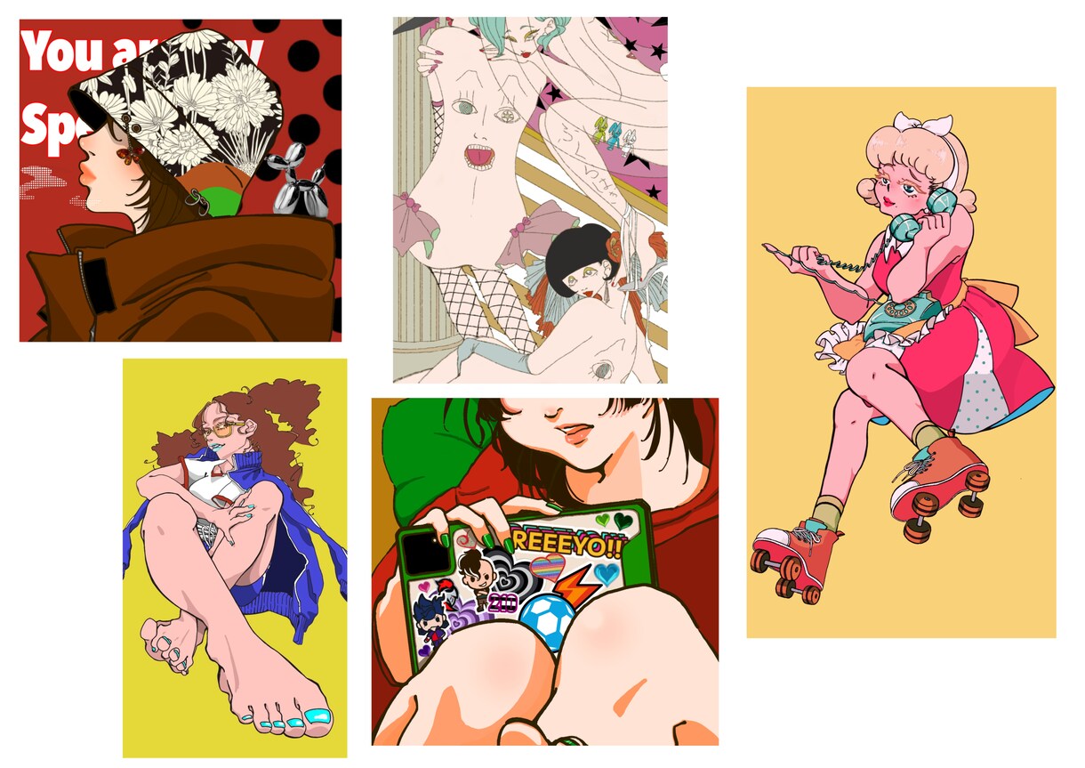 おしゃれでちょっと個性的な人物イラストを作成します 丁寧に対応し、ご要望を的確に反映いたします。 イメージ2