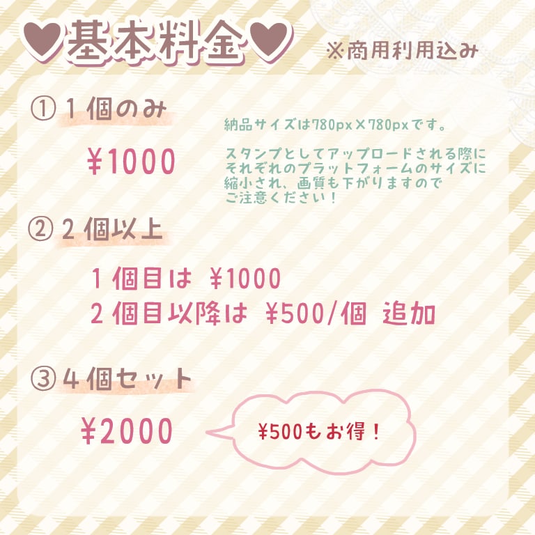 オリジナルスタンプをお描きします 商用利用OK！ゆるかわイラスト♪ イメージ2