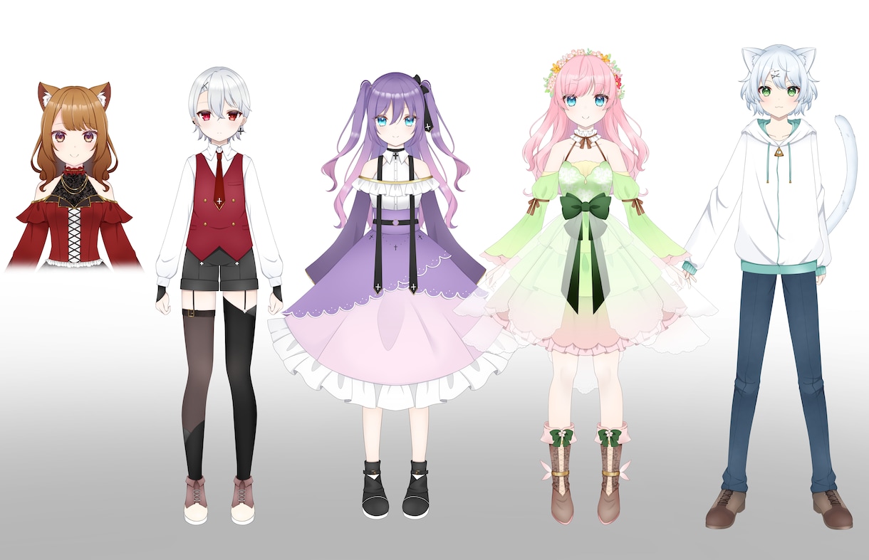 Vtuber向けのLive2Dモデル制作します 今からVtuberを目指すあなたに！モデリングまでサポート。 イメージ3