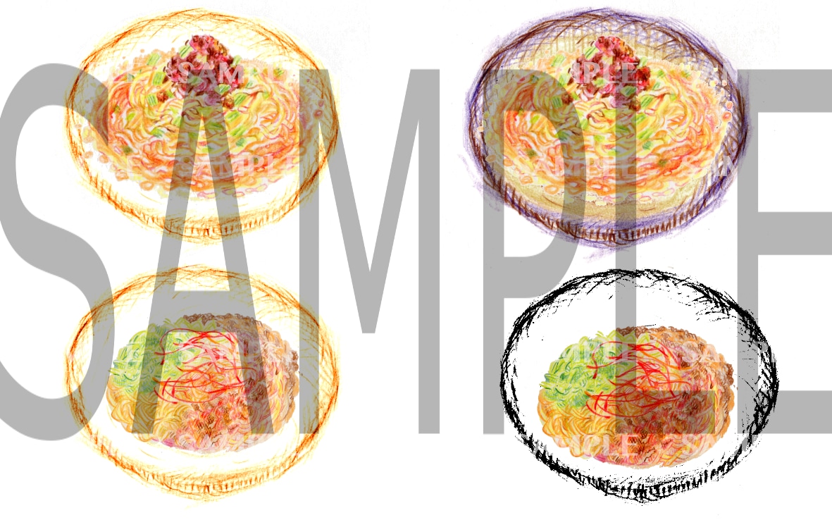 フードメニューイラスト描きます 食品サンプルイラスト「坦々麺」 イメージ1