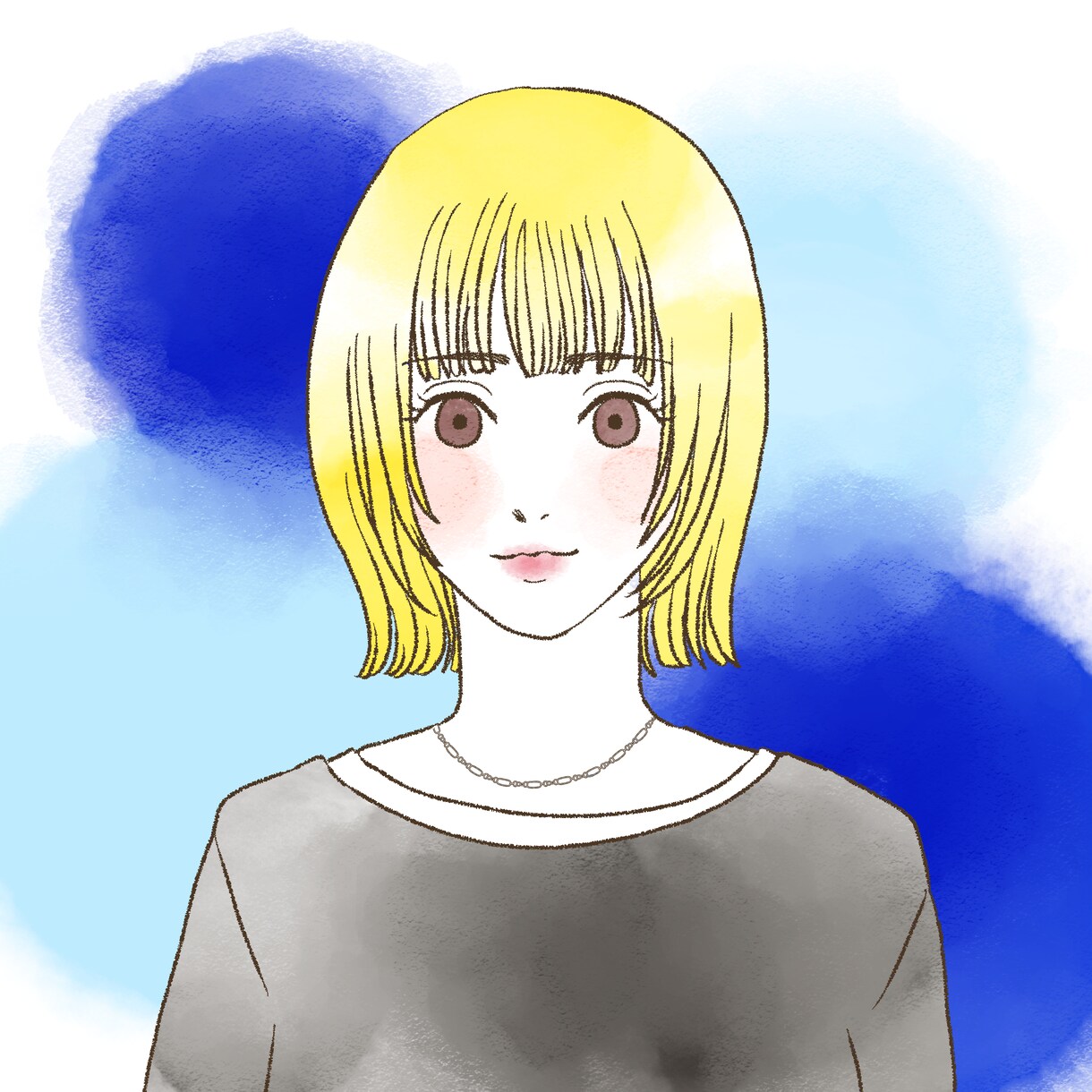 女性向け水彩風のイラストお手頃価格で描きます ファッション誌の挿し絵のようなイラストを格安でアイコンに！ イメージ5