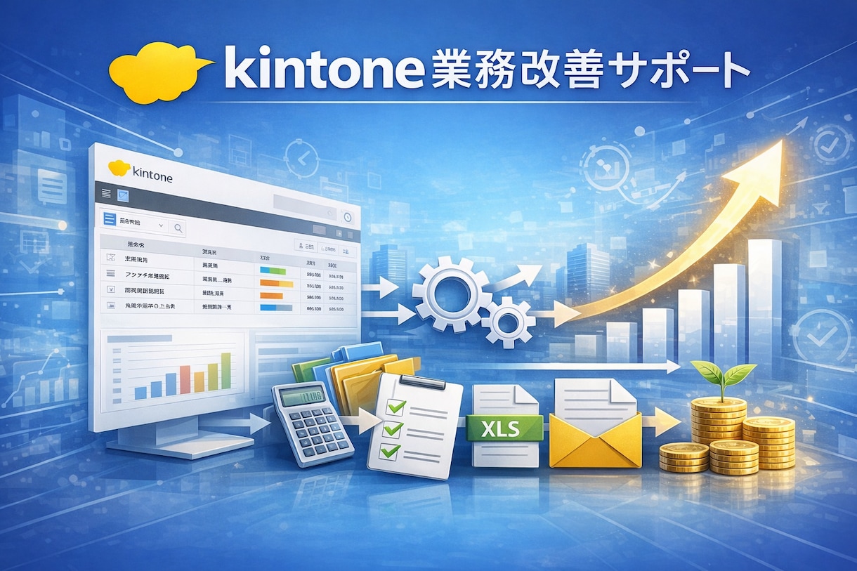 kintone運用・改修代行サービスします kintoneとExcelの"ぐちゃぐちゃ"まとめ整理します イメージ1