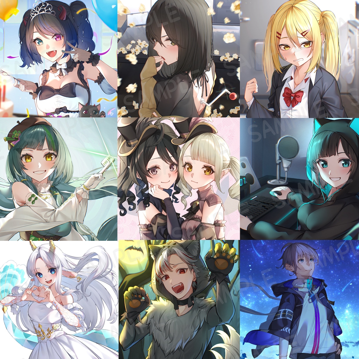 セール中!!イラスト全般制作いたします 顔周りから全身描写まで幅広く対応可能です！ イメージ4