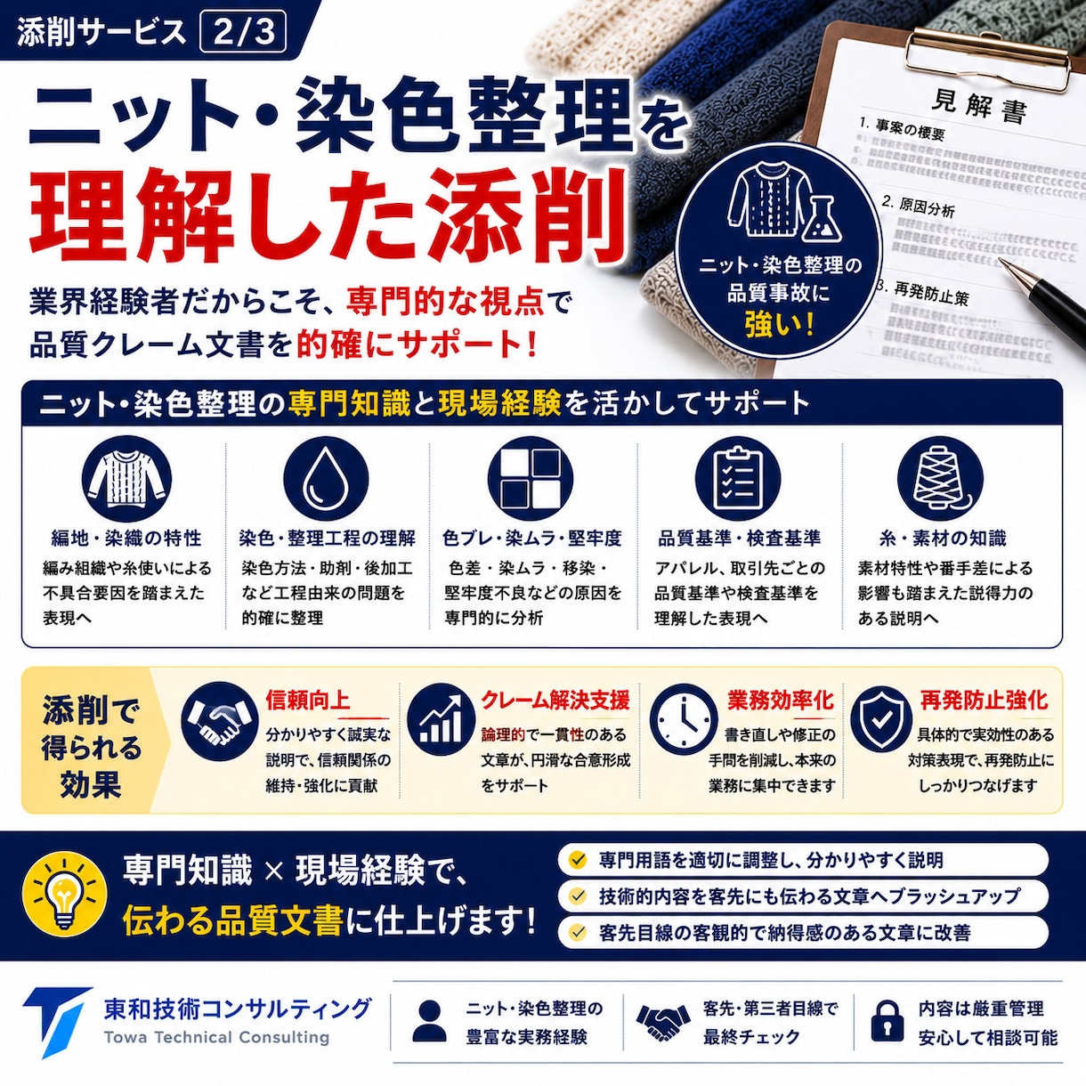 見解書、クレーム報告書の添削をします 見解書、クレームの報告書を業界経験者がブラッシュアップします イメージ2