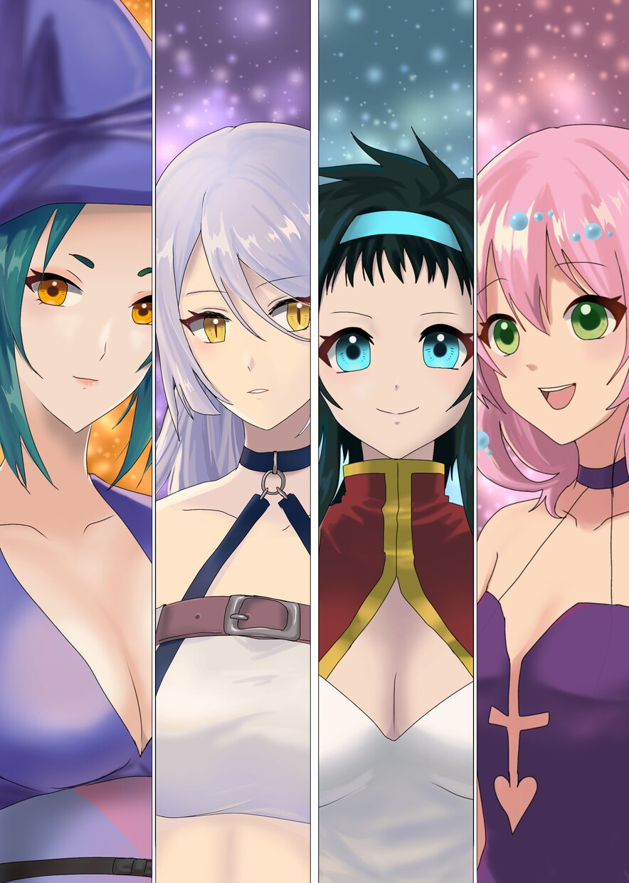 線画へ彩色致します 頂いた線画に対し彩色させていただきます イメージ1
