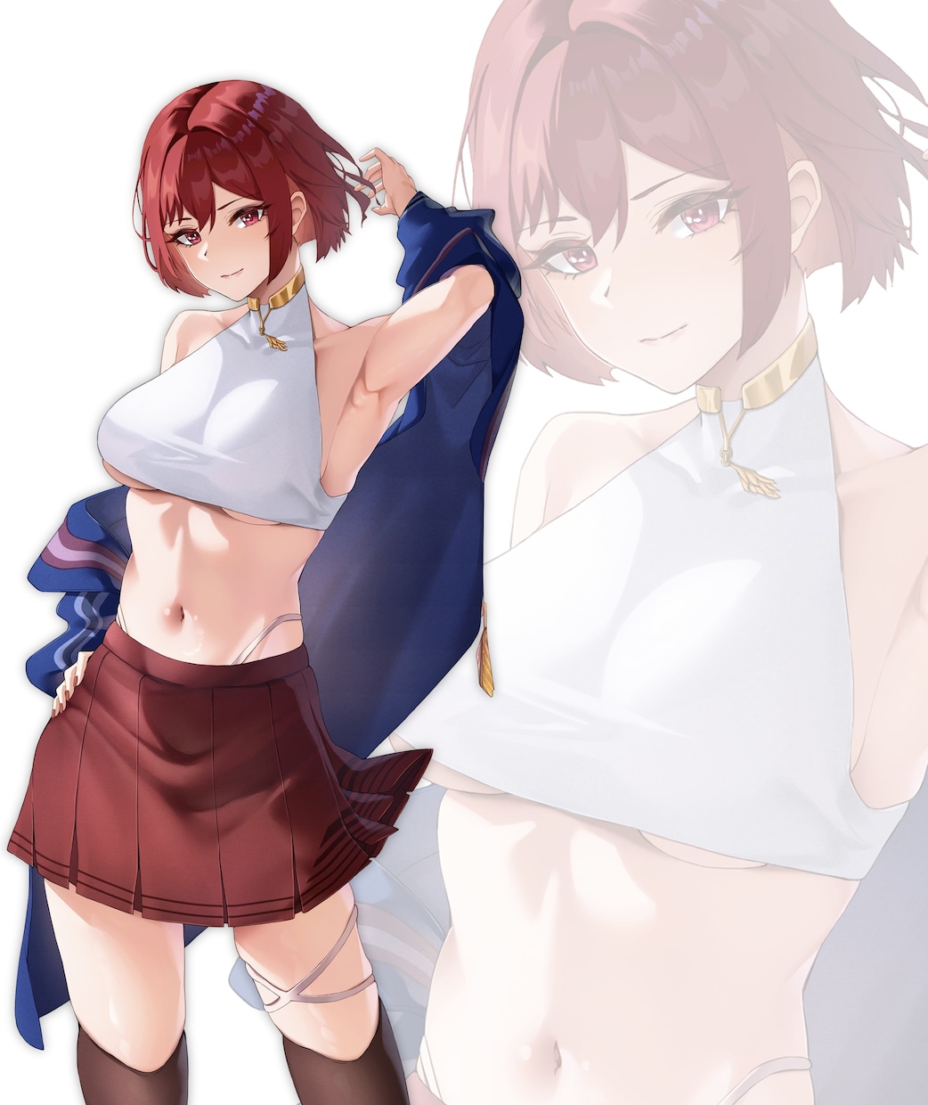 三面図、立ち絵、デザイン等を描きますます 綺麗系なかっこいい女性キャラを描きます！ イメージ1