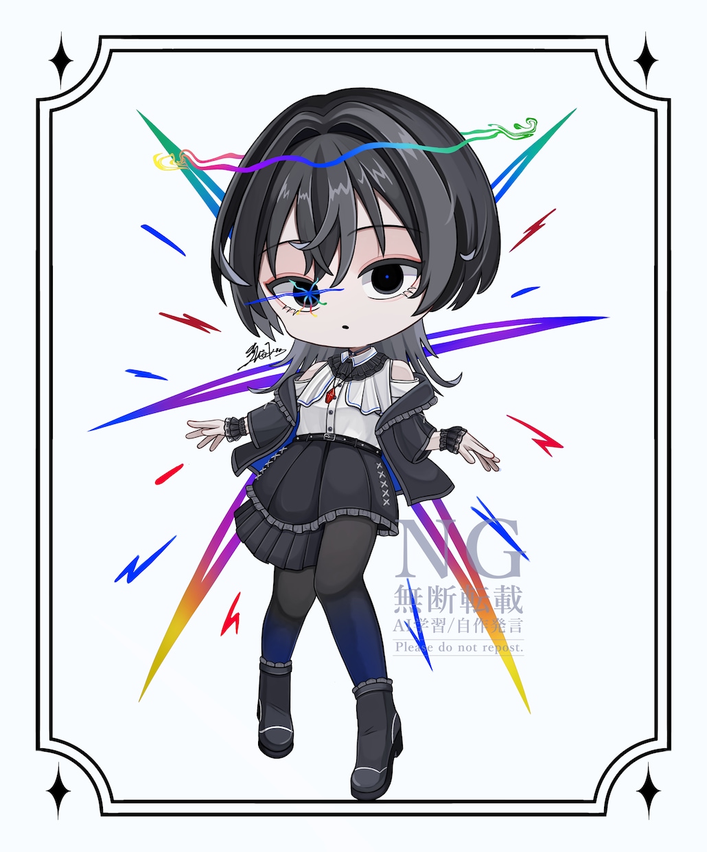 2.5〜3等身のSD・デフォルメイラスト制作します 商用〇厚塗り調の塗りで丁寧に制作致します！ イメージ4