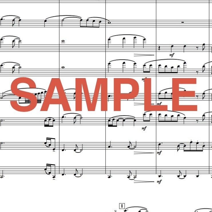 ご希望の編成に合わせて高品質な楽譜を編曲します 現役奏者が制作。小編成から大編成まで、用途に合わせた楽譜を。 イメージ6