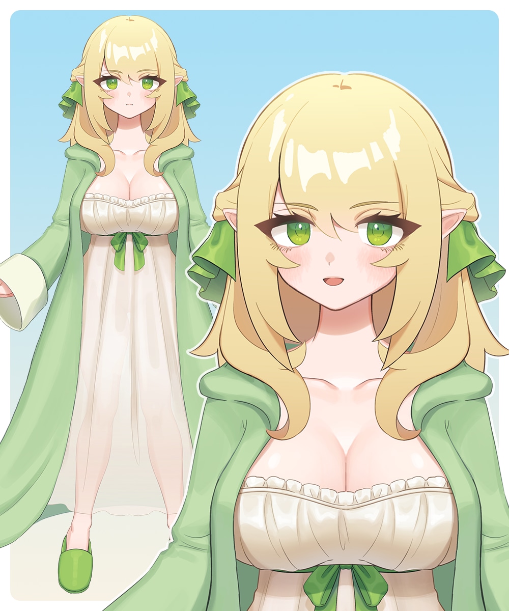 キャラデザから対応！Vtuberモデル作成します どこから見てもかわいく配信画面でも自然なLive2Dモデル イメージ3