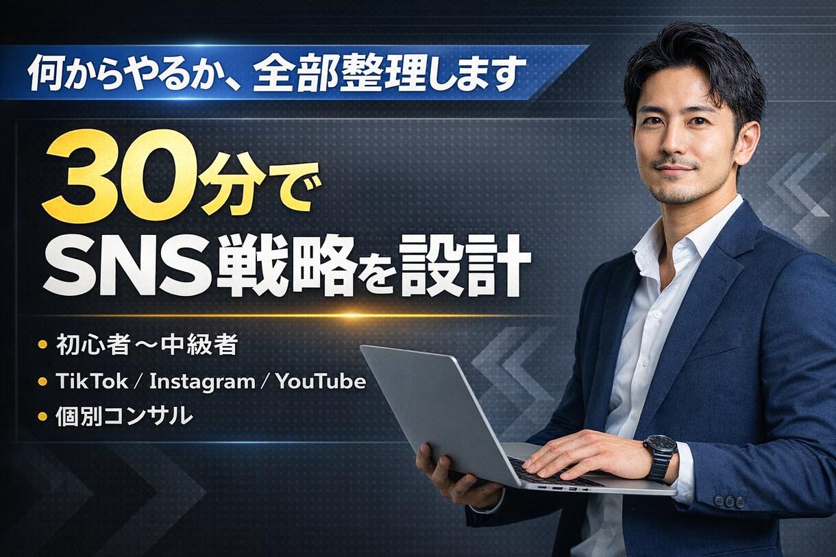 初心者向け　SNS運用の方向性を整理し｜ます 【迷ってる人専用】SNS運用の方向性を30分で整理します イメージ1
