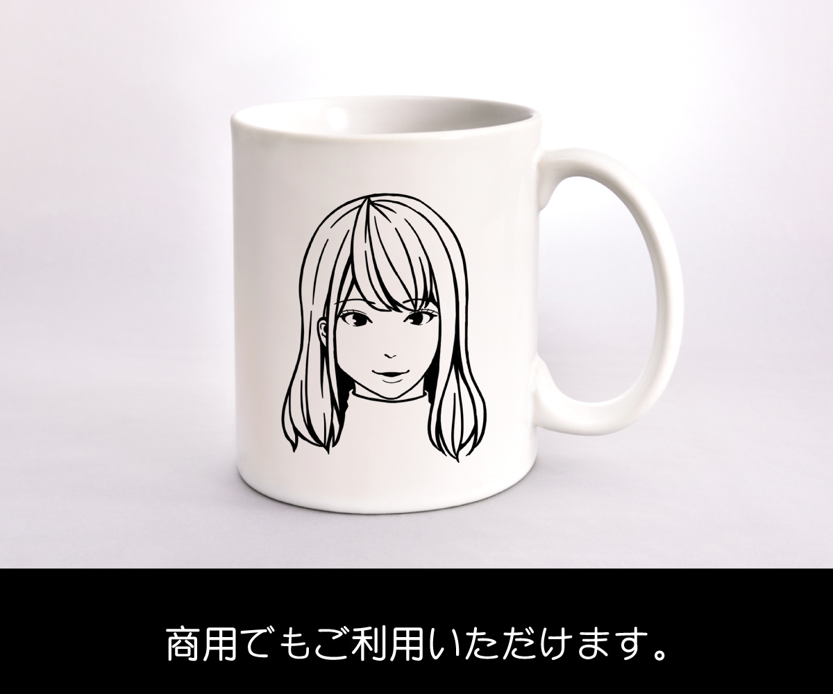 シンプルでオシャレなイラストをお描きします 商用OK。フラットでナチュラルな分かりやすい黒白イラスト イメージ2