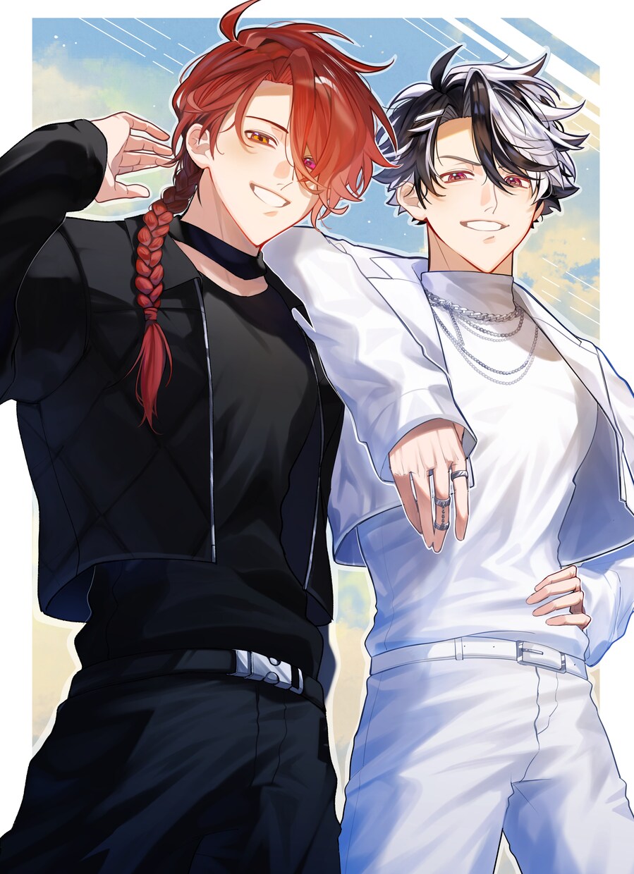 サムネ、歌ってみた、記念グッズ等イラスト制作します ☆男性イラストが得意！魅力たっぷりの男性に仕上げます☆ イメージ7