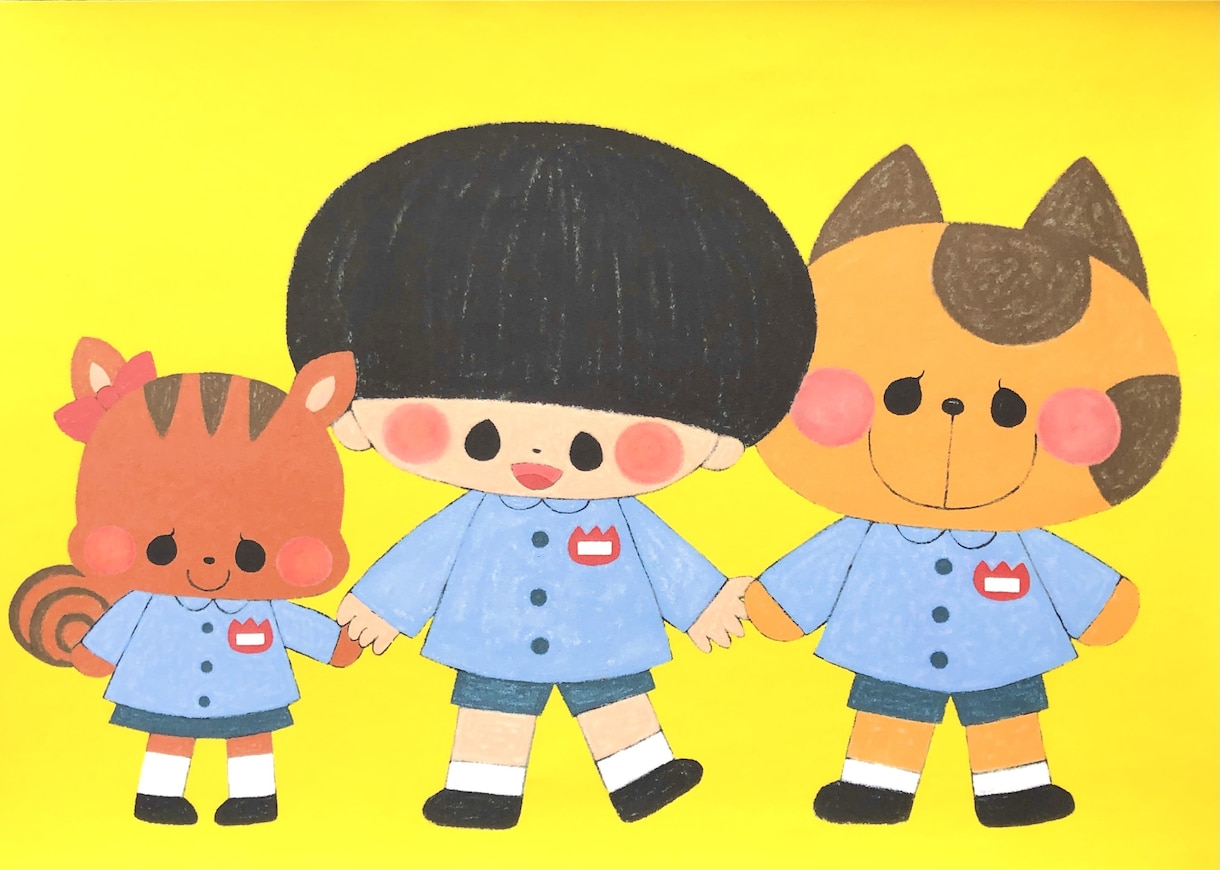 レトロかわいい( ¨̮ )イラスト描きます 元保育士のイラストレーターが子ども向けイラストをお描きします イメージ4
