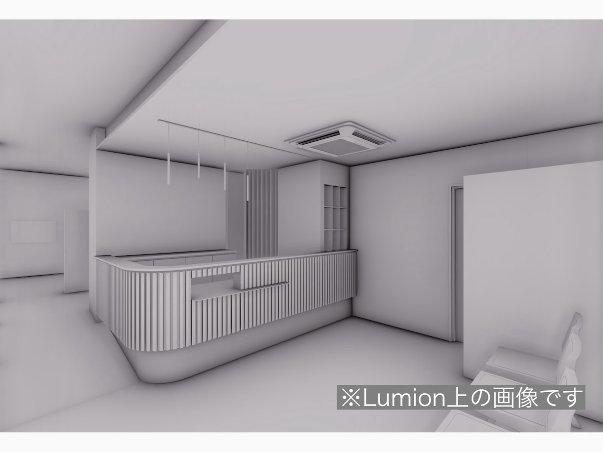 SketchUp 店舗用ホワイトパース作成承ります パースを作成する時間が取れない設計者様、デザイナー様に イメージ2
