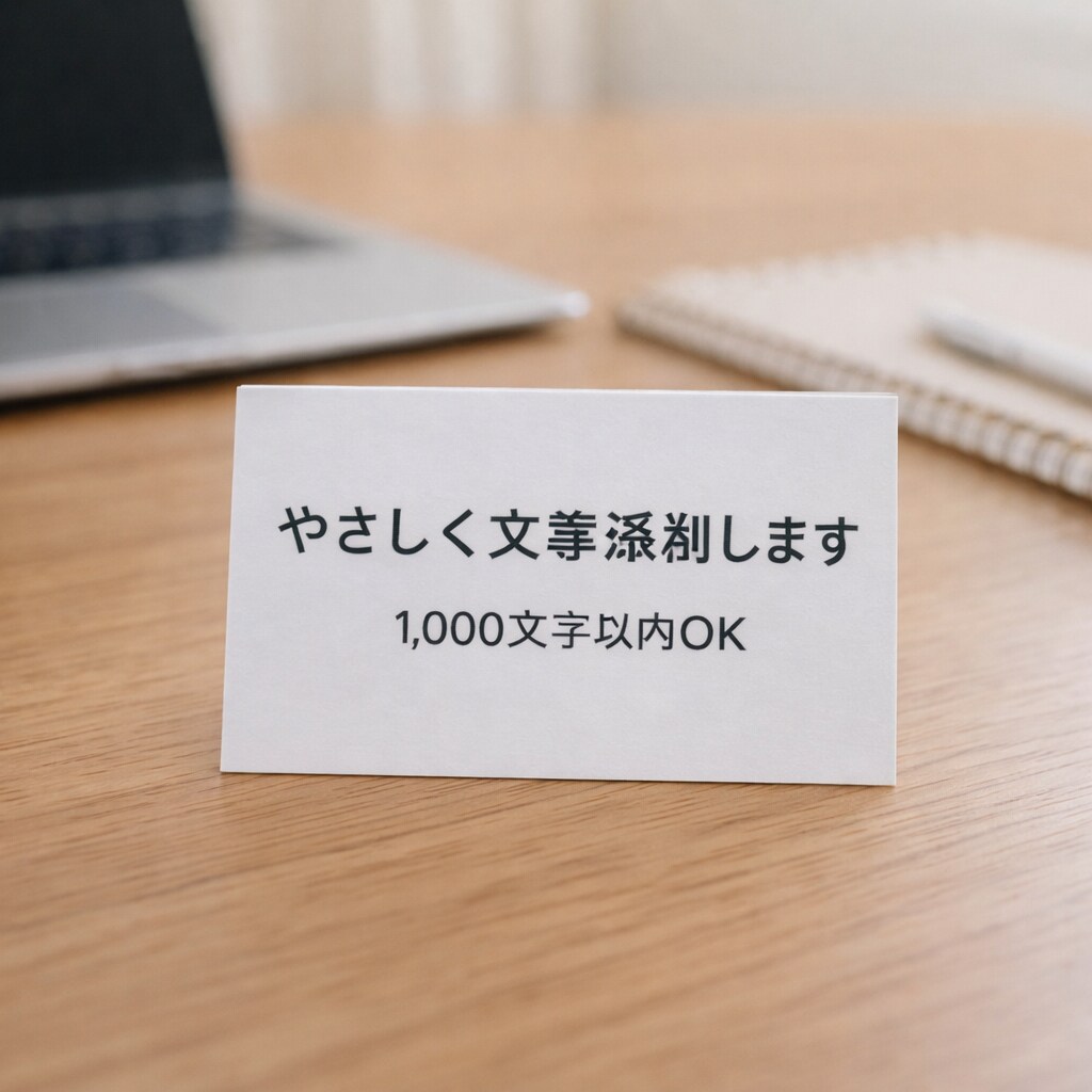 文章チェック・添削します【短時間で丁寧対応】ます 1,000文字以内やさしく丁寧に文章添削 イメージ1