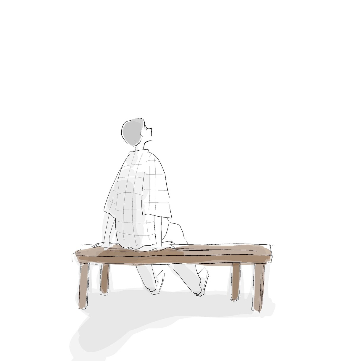 差し色のワンカラーがゆるかわいいイラスト描きます あなたのご希望に沿った内容で対応します◎ イメージ5