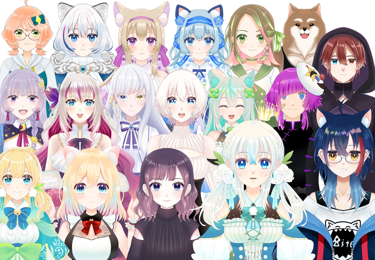 キャラデザ、パーツ分け、モデリング全て制作します 男女問わずモデル制作をおこなっております！ イメージ6