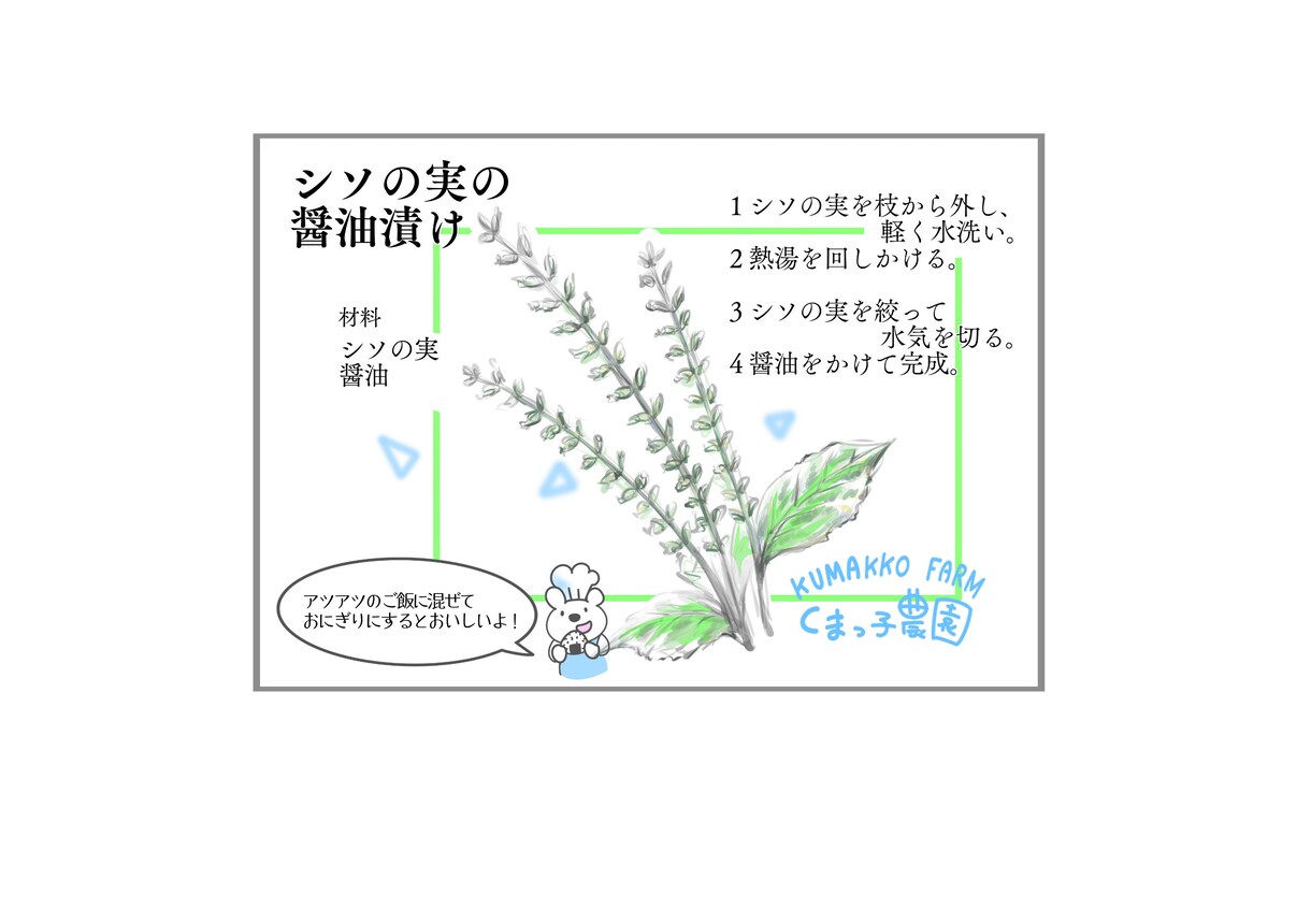 ミニチラシ、フライヤーデザインします 農家さんや、個人事業主の方シンプル見やすいチラシデザイン。 イメージ3
