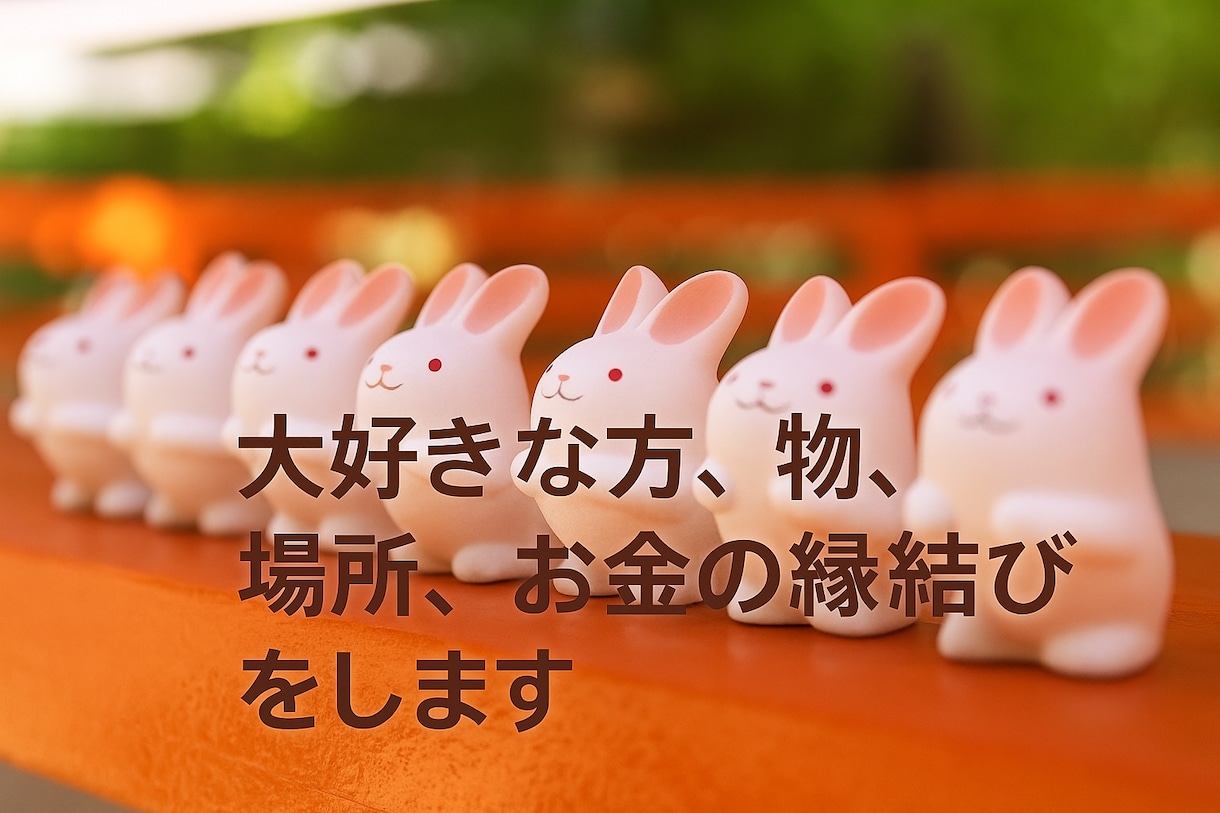 大好きな方、物、場所、お金の縁結びをします 大好きな人と両思い復縁し幸せをつかみましょう！！ イメージ1