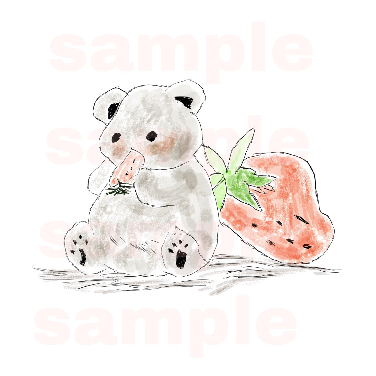 かわいい水彩画のアイコンを描きます 動画のサムネイル、グッズ等に使ってください イメージ2