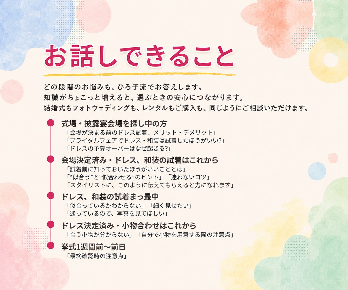 ウェディングドレスの元プロがホントのところ話します 歴20年の元プロが、運命のウェディングドレスへの近道教えます イメージ3