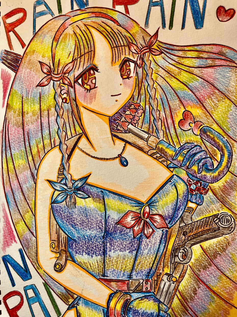 あなたのお好きなヒロインを描きます アナログ手描き、色鉛筆仕上げとなります イメージ3
