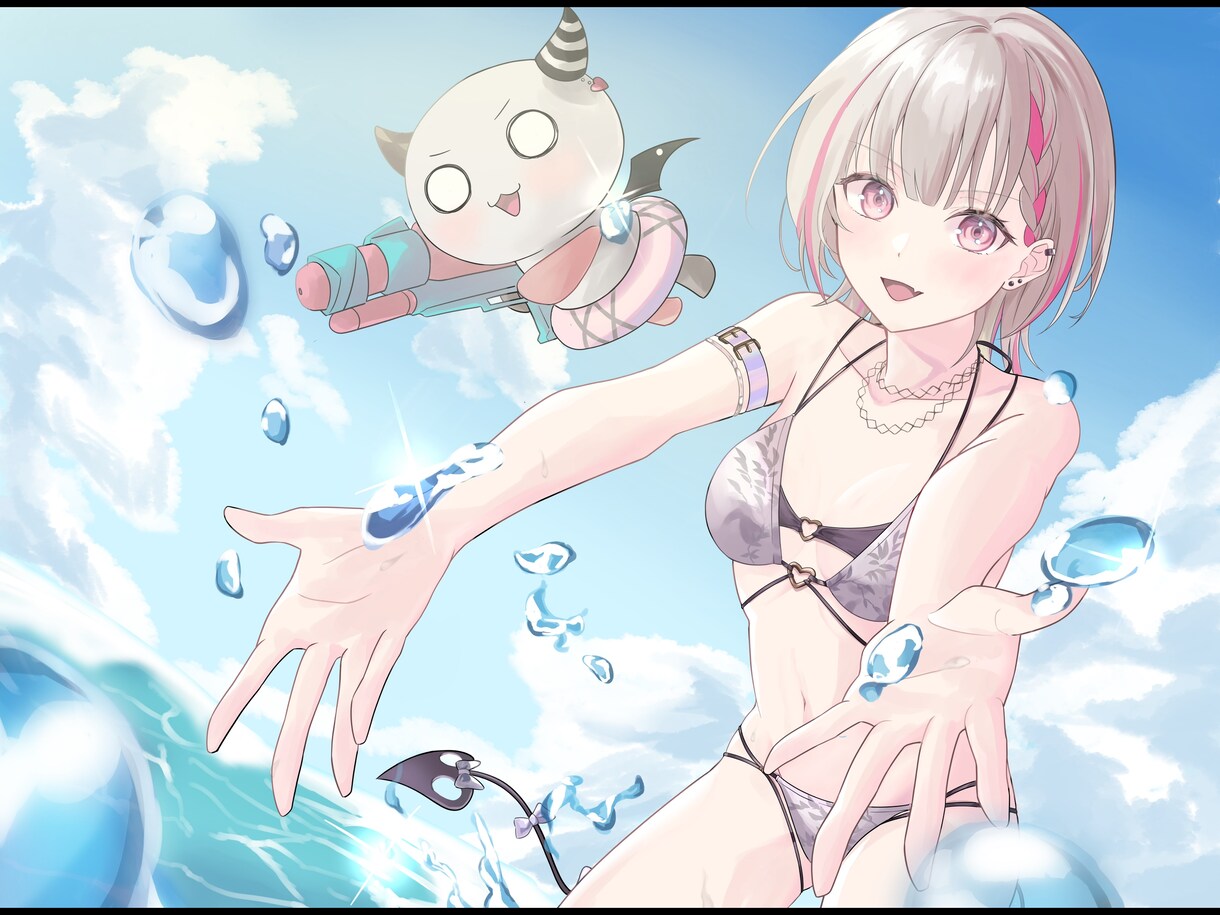 1枚絵描きます オリジナルキャラ、Vtuberなど幅広くお受けします！ イメージ1