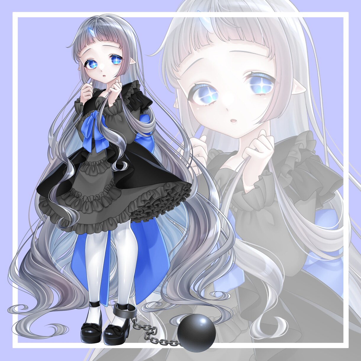 立ち絵、アイコン等イラスト制作します ゆめかわ、やみかわ大得意です！！ イメージ4