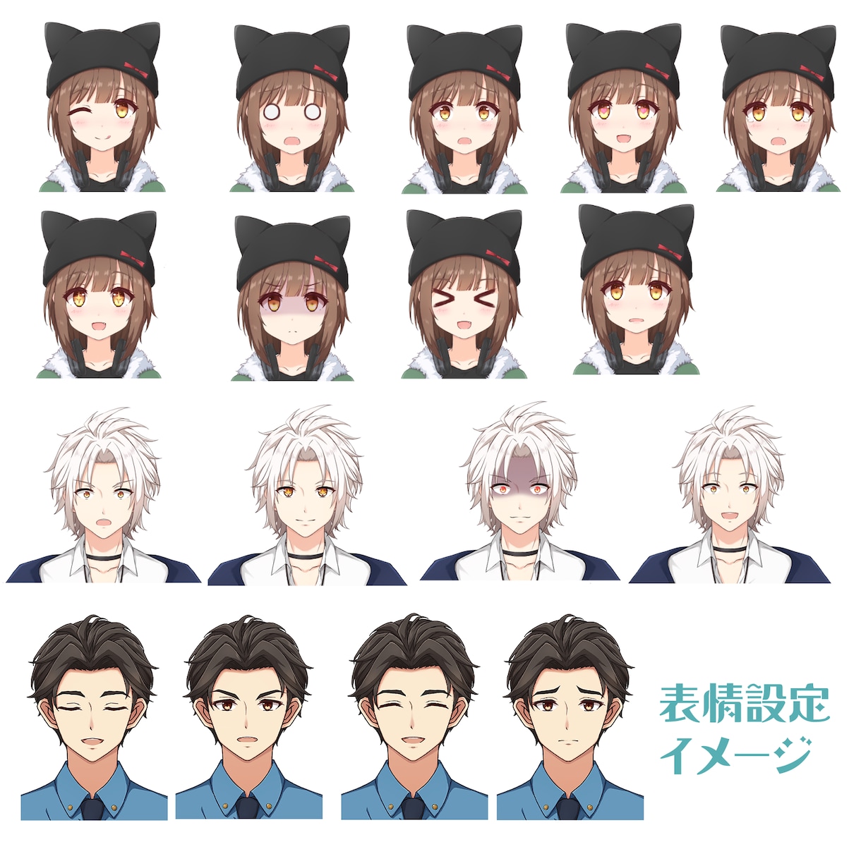立ち絵＆Live2Dモデリングのセット制作★します Vtuber Live2D アバターの制作サービスです！ イメージ9