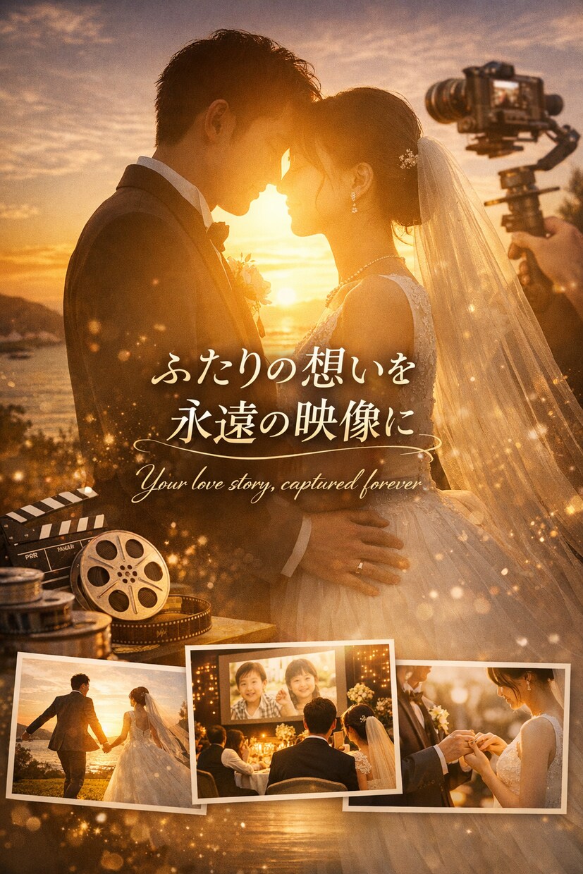 結婚式の動画作成します 「結婚式を“感動で振り返りたい”ふたりへ。」 イメージ1