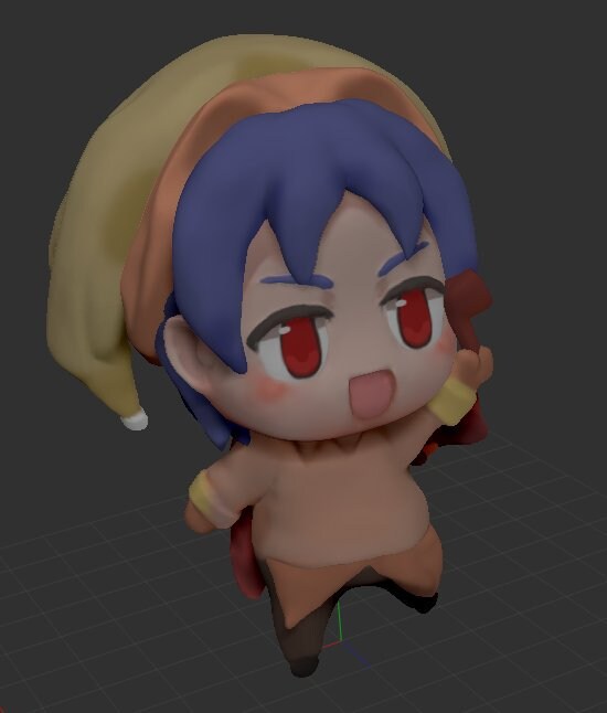 お試し　あなたのキャラクターを３D化します ３D出力が利用できる形式のデータを作ります。※デフォルメのみ イメージ3