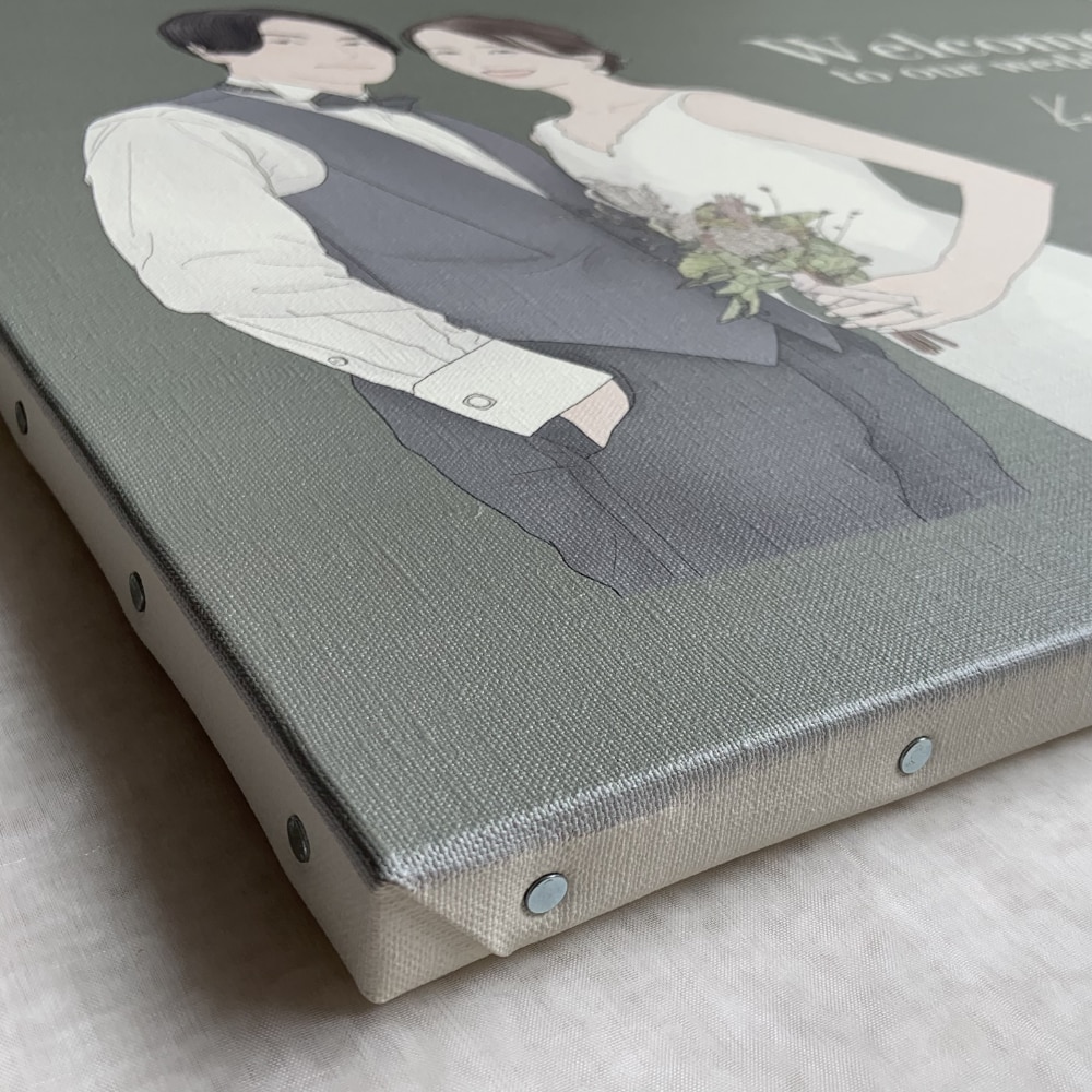 作成したイラストをキャンバス印刷します 耐久性が高く、高級感のあるマットキャンバスです イメージ4