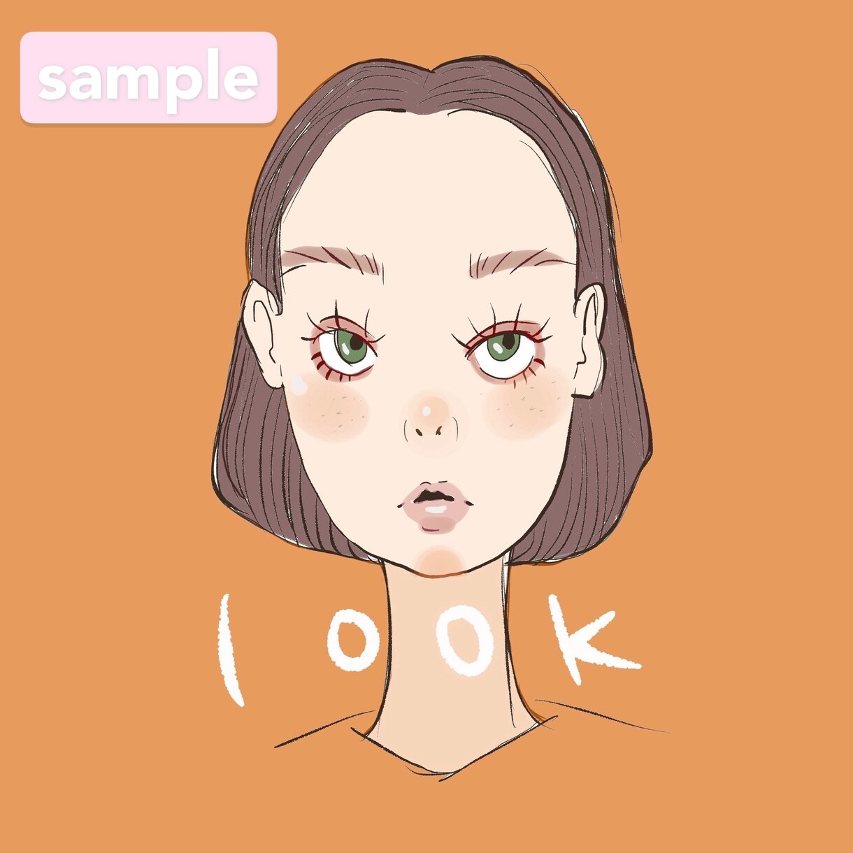 アイコン＊名刺＊お一人用似顔絵描きます 〜ゆるふわタッチ・ポップ・ご希望をお聞かせください〜 イメージ3